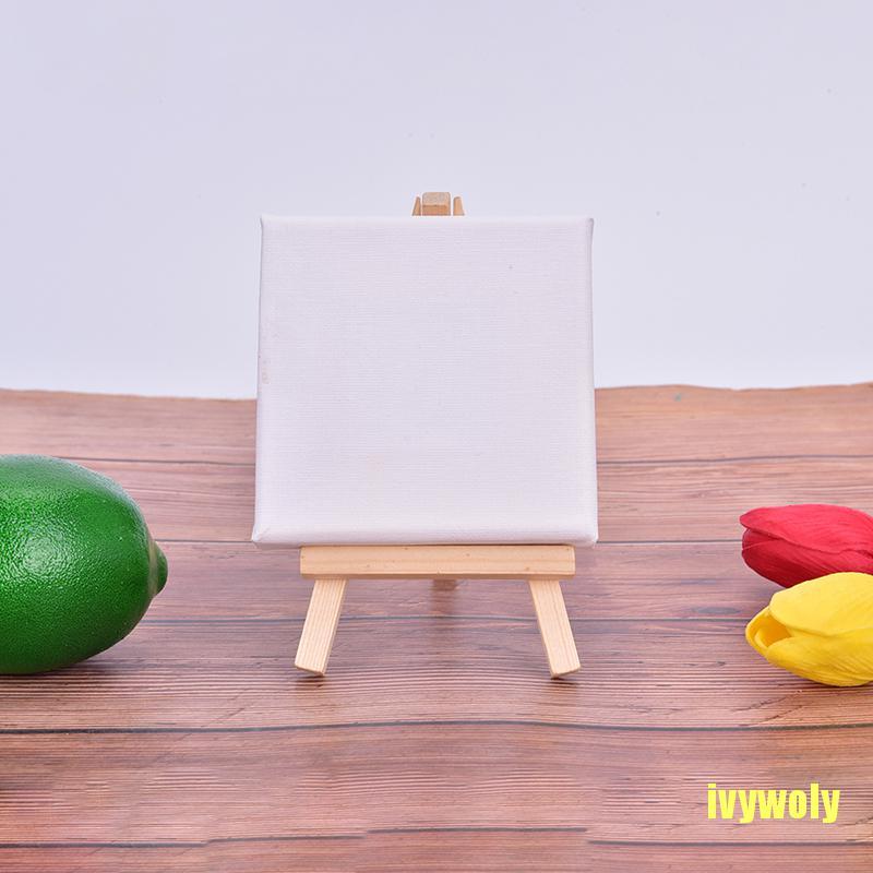 Mô Hình Tranh Vẽ Canvas+Giá Vẽ Gỗ Mini 10cm X 10cm Cho Bé | BigBuy360 - bigbuy360.vn