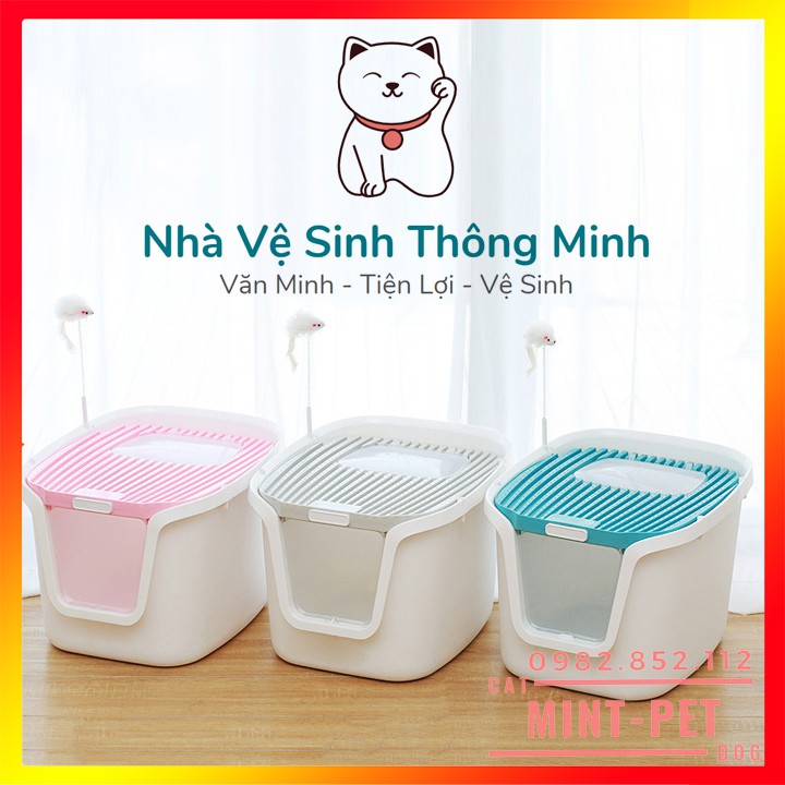 Nhà Vệ Sinh Cho Mèo - Nhà Vệ Sinh Thông Minh Kèm Đồ Chơi và Bàn Cào Móng #Tintin Pet Store