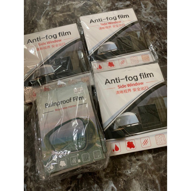 Phụ kiện ô tô, miếng dán gương chiếu hậu ô tô xe máy - Bộ 2 miếng chống nước mờ kính, 100% an toàn khi lái xe | BigBuy360 - bigbuy360.vn