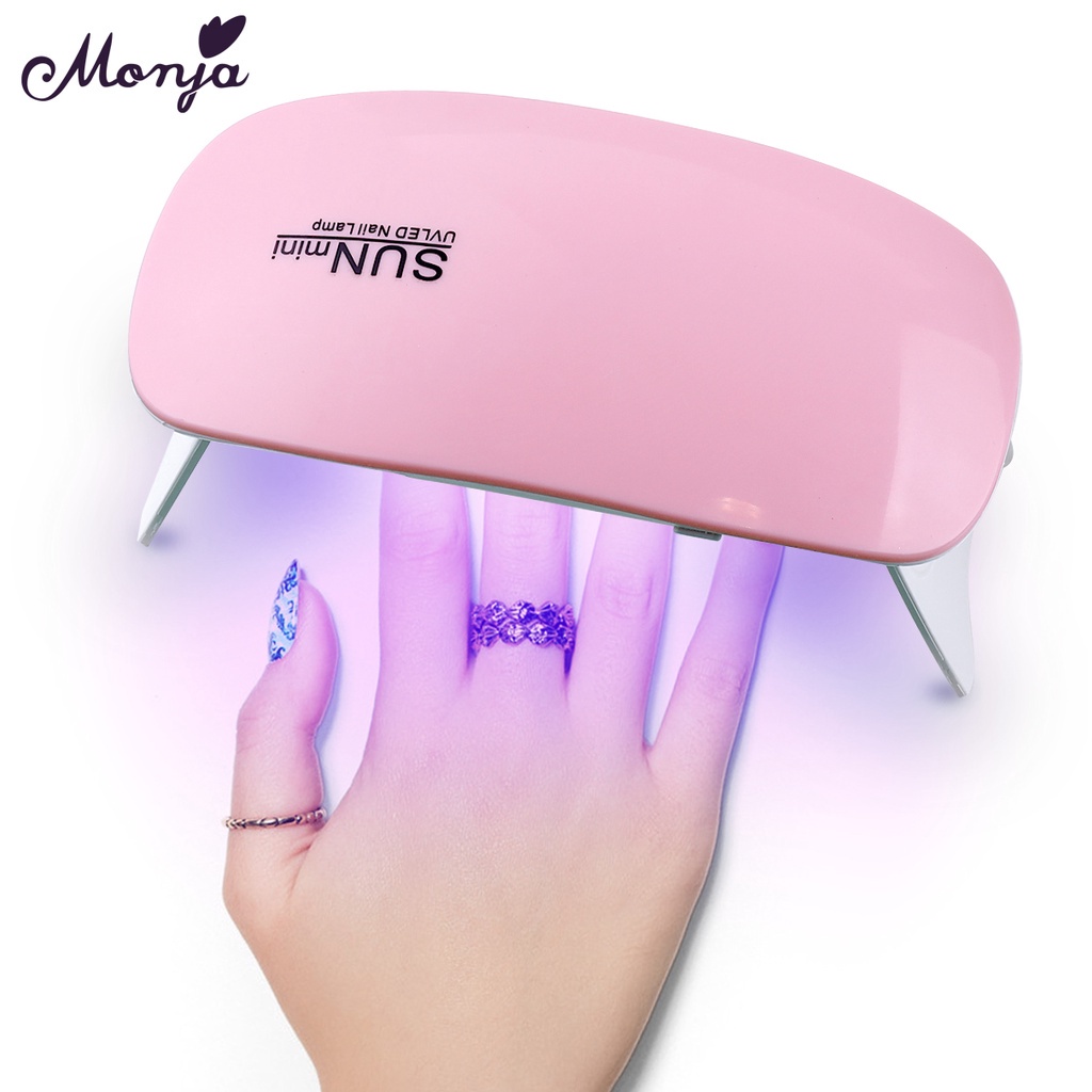 [Hàng mới về] Đèn Led Monja Sunmini 2 Sấy Khô Móng Tay 45 / 60 S Sạc Qua Usb Tiện Lợi