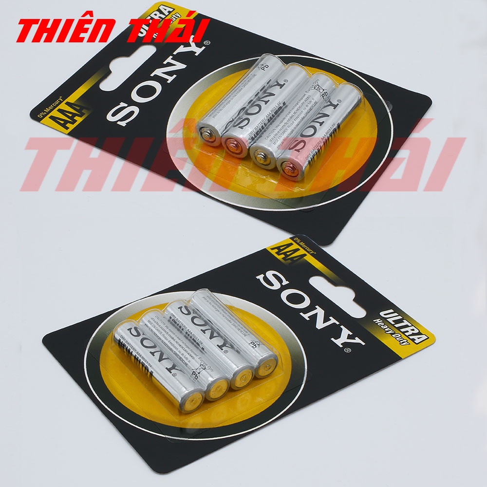 Pin Sony Ultra AA,AAA R03, R6 Cao cấp an toàn cho môi trường - Vỉ 4 viên