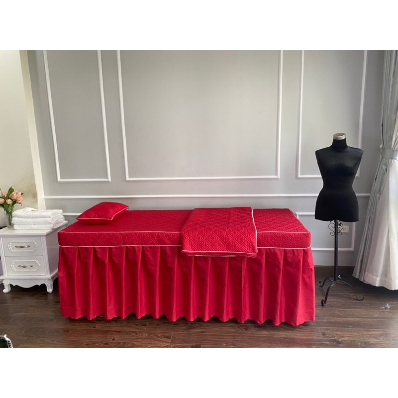 Drap / Ga poli spa, nail mi hàng đặt may theo cỡ. khách đặt hàng vui lòng inb cỡ