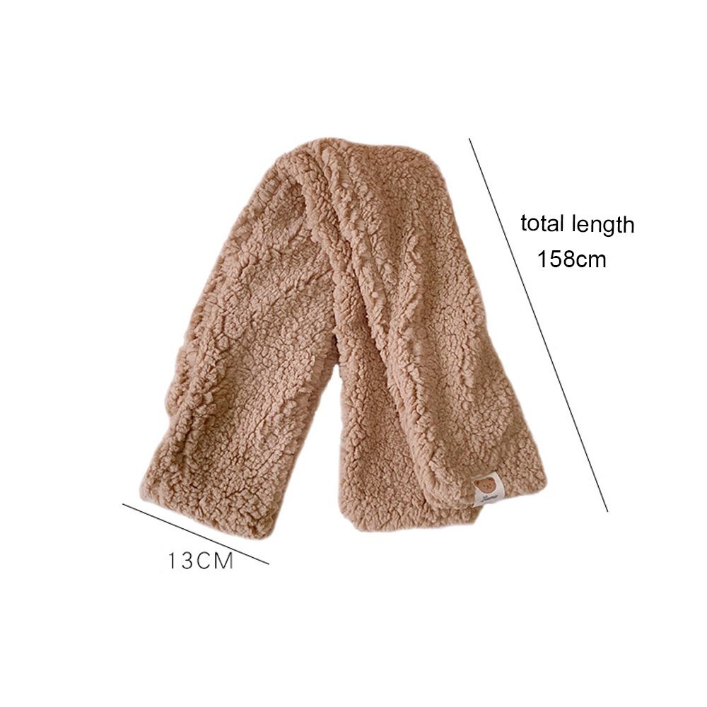 Khăn choàng cổ mùa đông bằng vải bông dày ấm áp nhiều màu sắc phong cách Hàn Quốc cho nữ