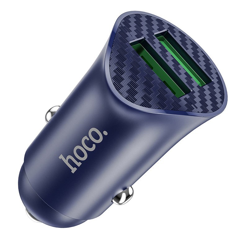[Thoto Store] Tẩu sạc nhanh ô tô HOCO Z39 sạc điện thoại trên xe hơi, 2 cổng USB sạc nhanh 18W QC3.0 - Hàng chính hãng