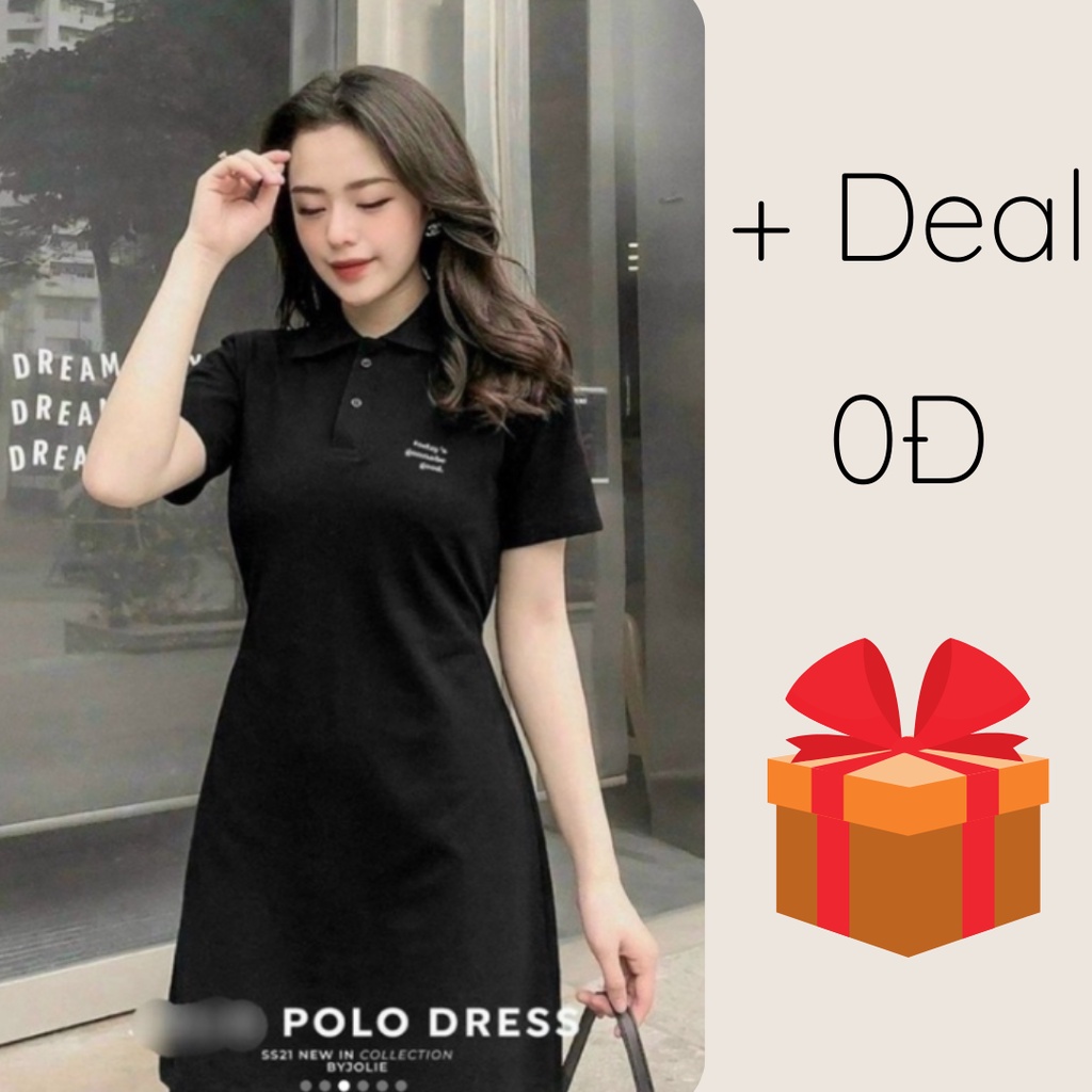 - 𝐏𝐎𝐋𝐎 𝐃𝐑𝐄𝐒𝐒 - Đầm Polo form body xinh xắn