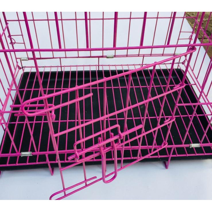 Lồng Chó Gấp Gọn, Sơn Tĩnh Điện 2 Cửa, 3 Màu Sắc 3 Kích Thước