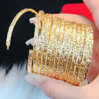 Bộ 7 Vòng Ximen mạ vàng 18k cao cấp thiết kế độc đáo có khóa, bền màu VX14