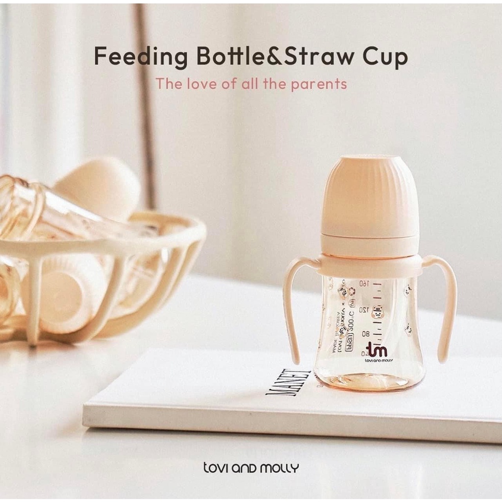 Bình Sữa Tovi And Molly PPSU Sóc Hàn Quốc Chính Hãng 180ml - 280ml