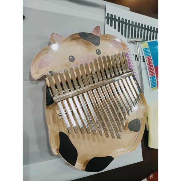 [Phiên bản giới hạn] Đàn kalimba 17 phím BÒ SỮA LT-M17 Tặng bộ 12 muỗng inox uống cafe cho Bố