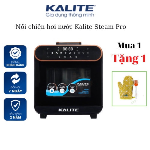 Nồi chiên hơi nước Kalite Steam Pro, dung tích 15L, hấp chiên 2in1, điều khiển điện tử BH chính hãng 24 tháng