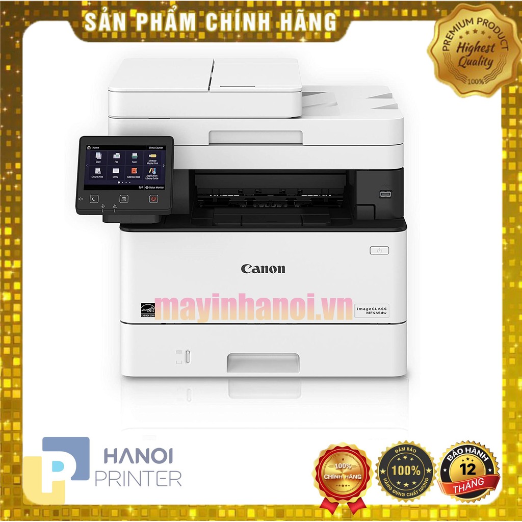 Máy In Laser CANON MF 445DW, Đa Năng, Đảo Mặt, In,Scan 2 Mặt, Bảo Hành 12 Tháng