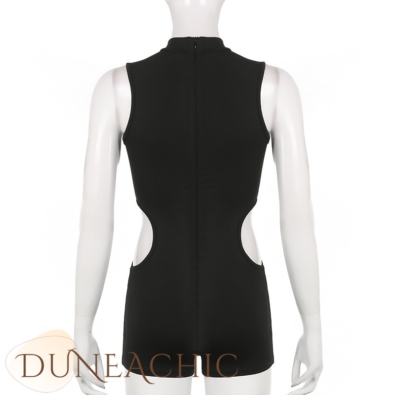 Áo liền quần DUNEA 512 không tay cổ lọ gợi cảm thời trang dành cho nữ