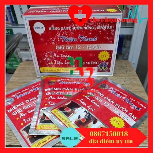 Miếng Dán Giữ Ấm Cơ thê thiên thanh(hộp/10 gói)