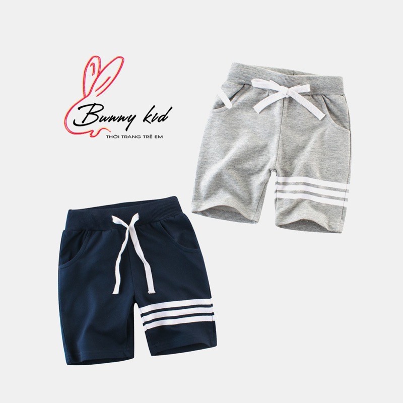 Quần thun bé trai 27KIDS quần short cho bé chất cotton phong cách thể thao