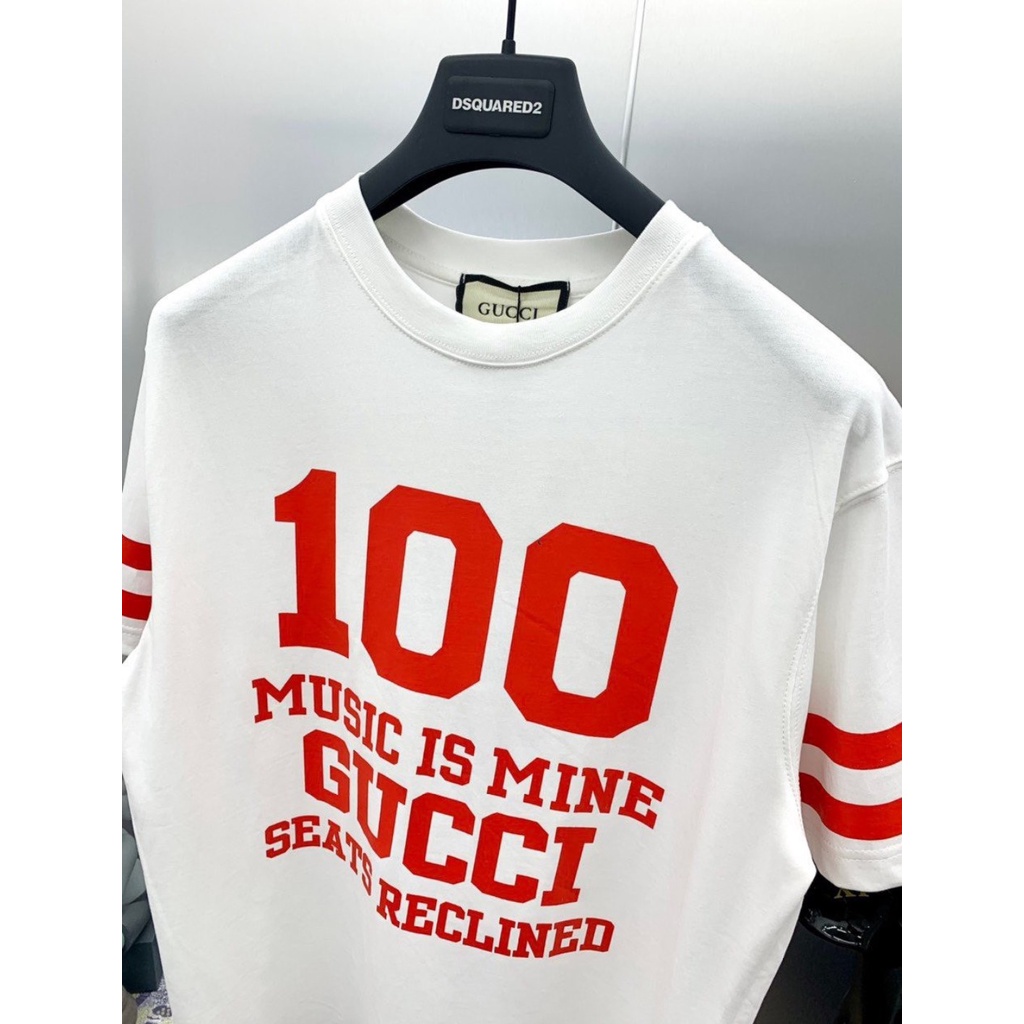 Áo Phông Nam Hè Phối Chữ Kết Hợp 2 Màu 100 GUCXI Siêu Hot Phong Cách Thoải Mái Hoạt Động Hè 2022