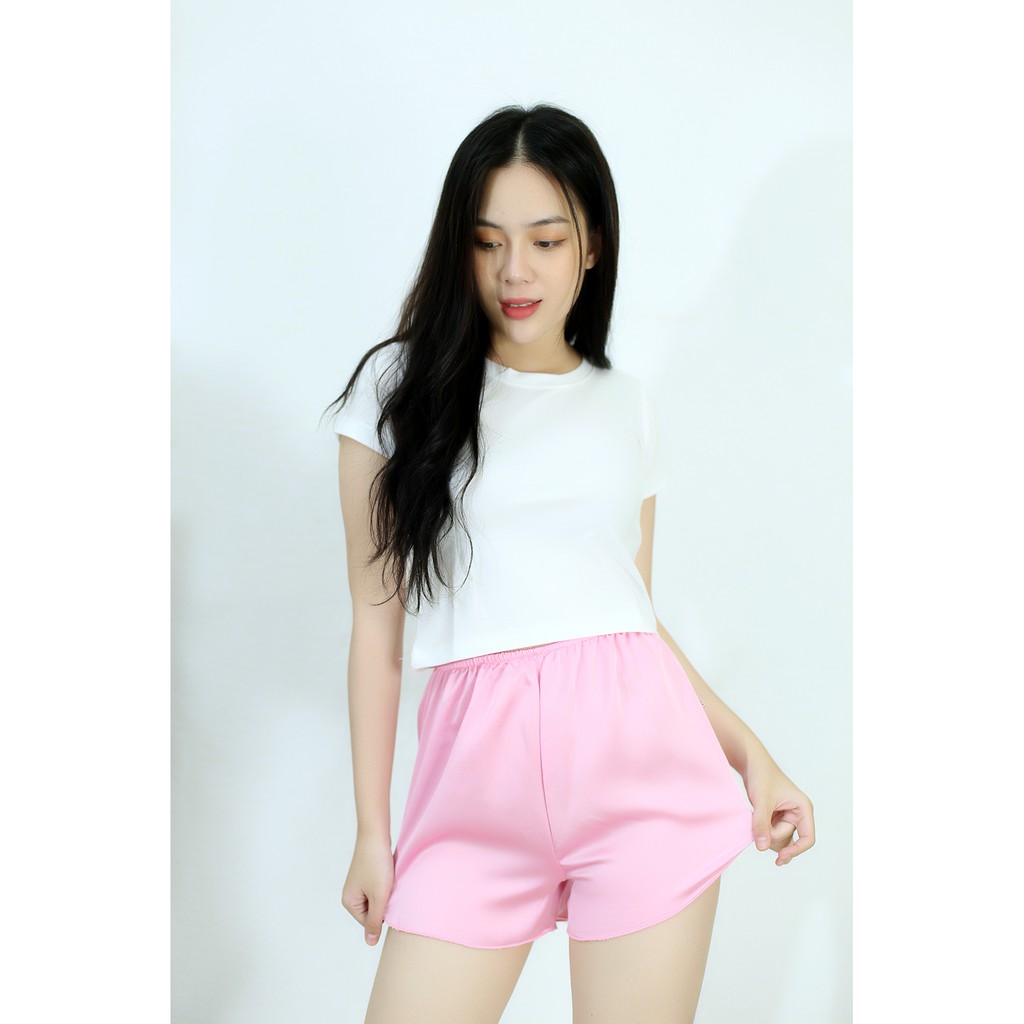 Quần short nữ vải Satin cao cấp co giãn nhẹ 5 màu - Cực Kì mát mẻ và quyến rũ [HÌNH THẬT 100%]