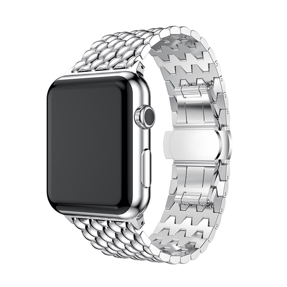 Dây Đeo Thay Thế Bằng Thép Không Gỉ 38mm 42mm 40mm 44mm Cho Apple Watch 5 / 4 / 3 / 2 / 1