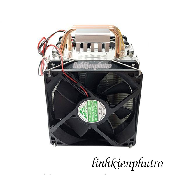 Bộ Tản Nhiệt Quạt Nhôm 100W 2 Ống Đồng