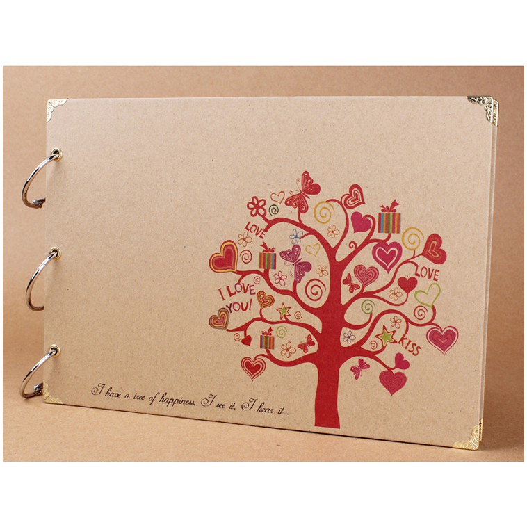 Album ảnh bìa cứng - Cây tình yêu mùa Thu Size 27x20cm