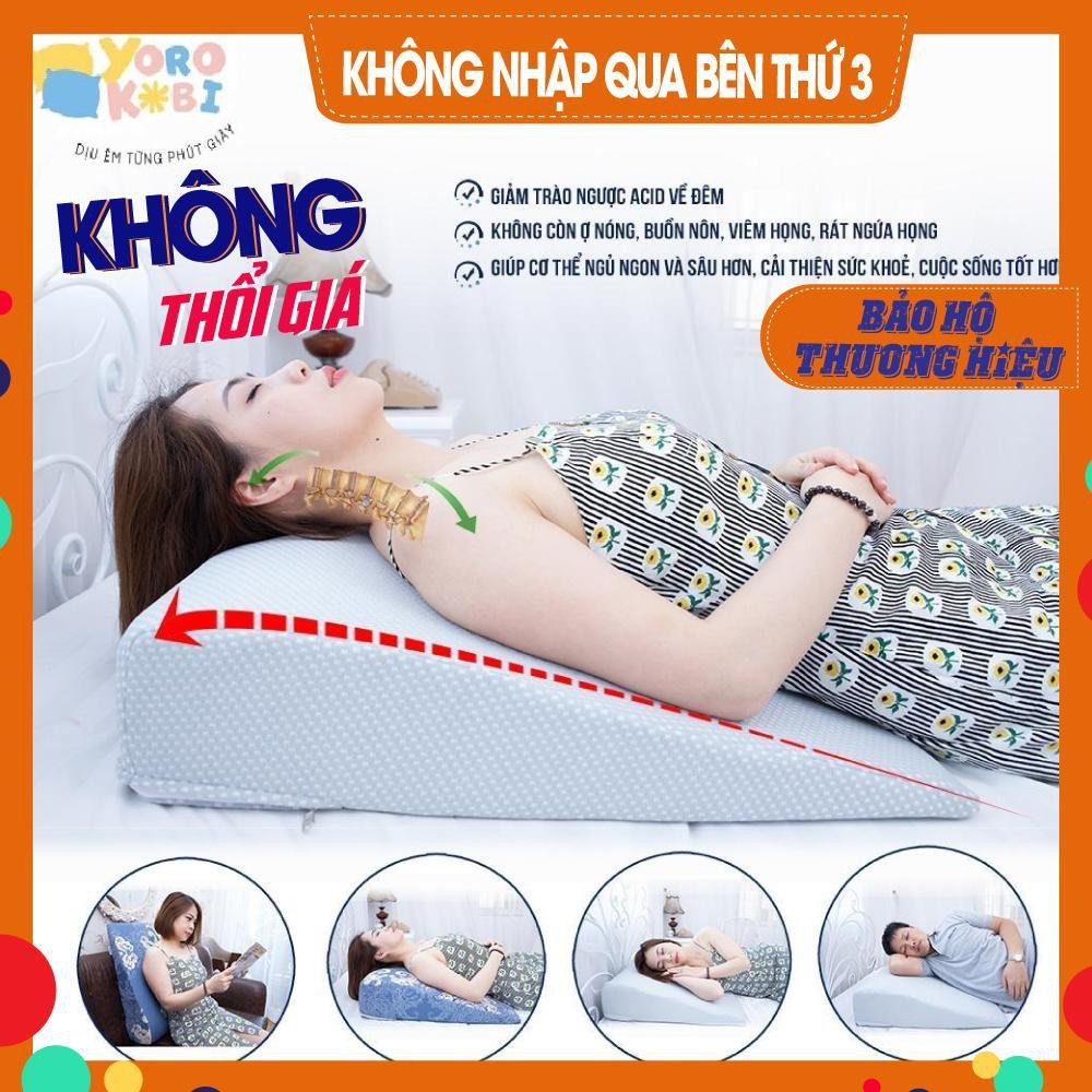 [Mã BMIN300 giảm 300K đơn 499K] Gối chống trào ngược dạ dày người lớn YOROKOBI - Bác sỹ khuyên dùng- Chính hãng