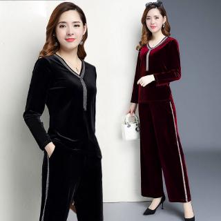 Bộ quần áo phong cách thể thao thời trang mùa xuân cho phụ nữ trung niên