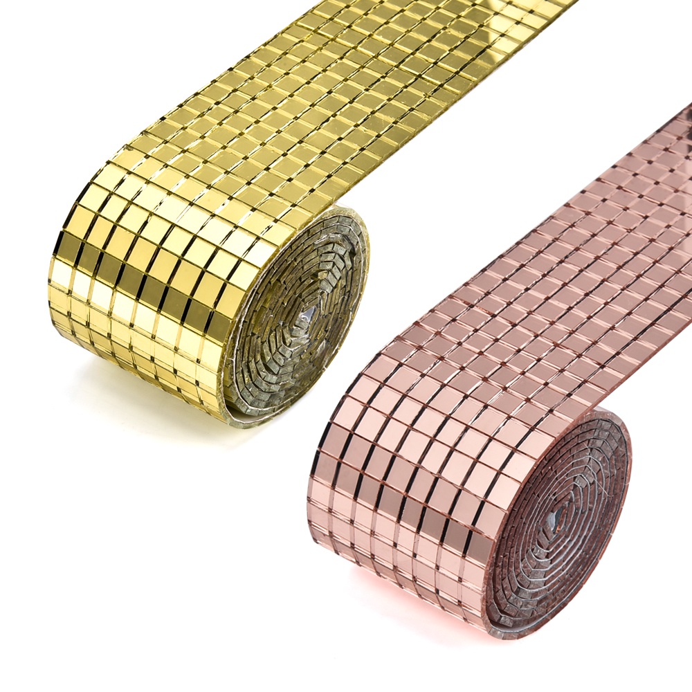 Miếng Dán Tường Mặt Kính Tráng Gương Độc Đáo Trang Trí Tiệc DIY