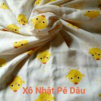 Vải xô nhật - Gà Vàng 2 lớp