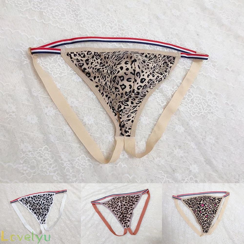&lt;READY STOCK&gt;Men's Underwear Fashionable High Elasticity Leopard Print Low Waist Plus Size100% brand new！