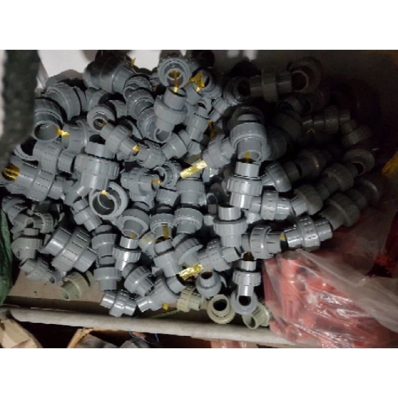 Zắc co nhựa ống pvc cỡ 21 27 34. Rắc co nhựa pvc 21 27 34.