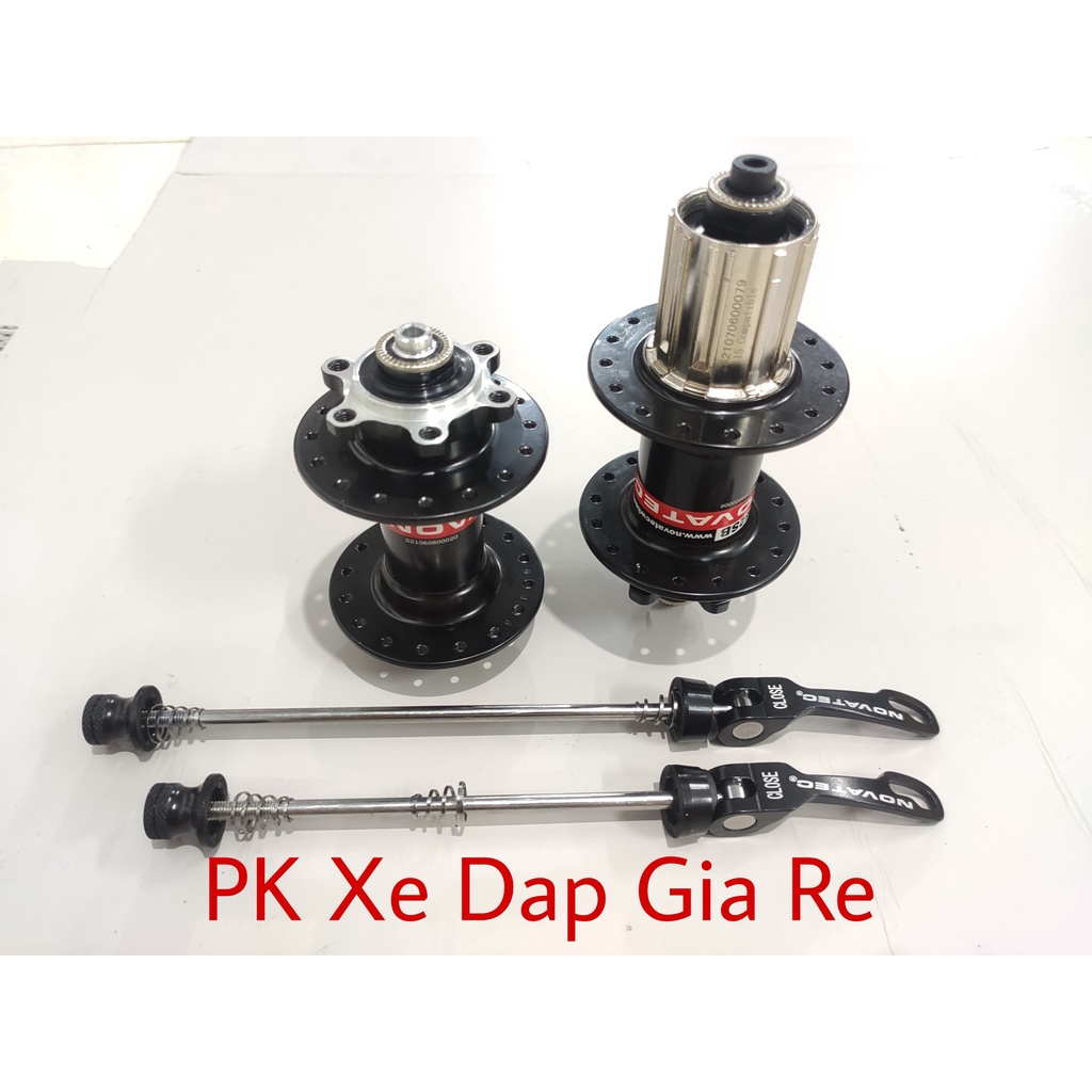 Bộ MOAY Ơ  xe đạp NOVATEC D041/D042SB - 28, 32 lỗ chạy bạc đạn, phanh đãi, líp thả 8, 9, 10, 11