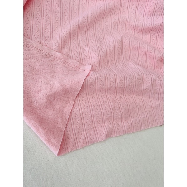 Vải thun cotton trần 2 lớp màu pastel
