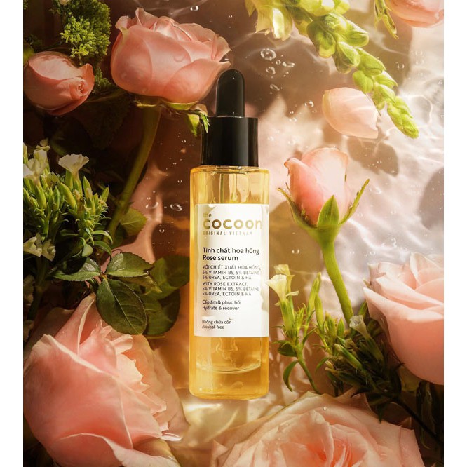 Tinh chất hoa hồng (serum) Cocoon cấp ẩm &amp; phục hồi da 30ml