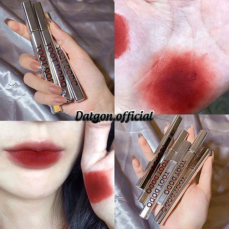 Son Kem Vỏ Bạc TOOT DODO, Son Nội Địa Trung Vỏ Đỏ 5 Màu Hot Trend Mịn Lì Mọng Môi