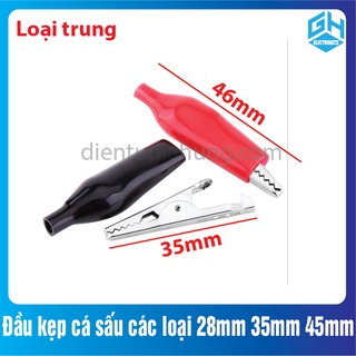 [Gói 10 cái ] Kẹp cá sấu phân loại 28mm,35mm.45mm (5 đen + 5 đỏ)
