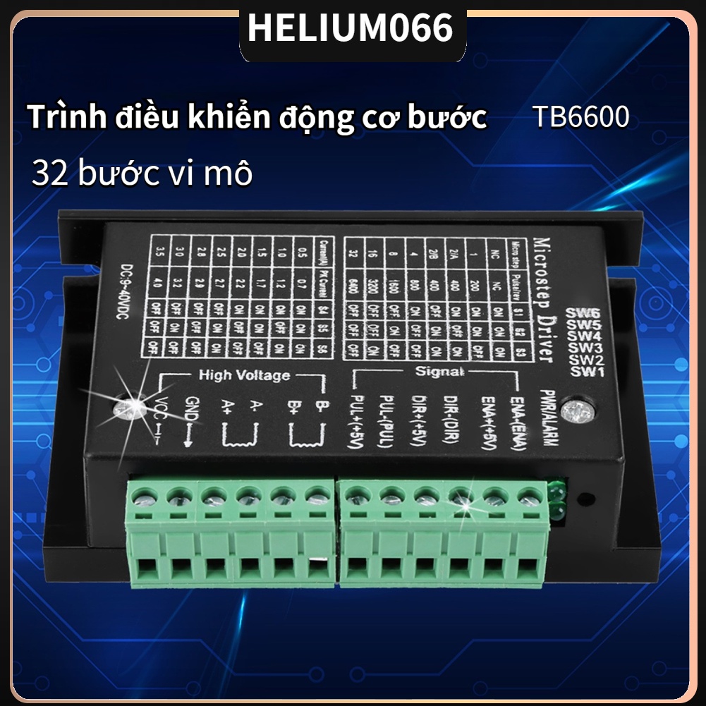 Trình điều khiển động cơ bước DC 9‑40V 160W 0.5‑4A 32 bước vi mô
