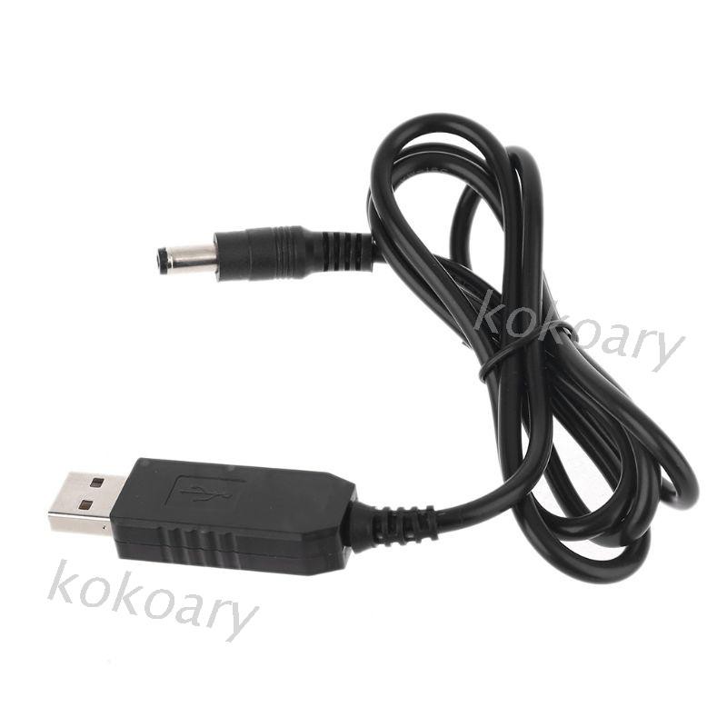 KOK QC3.0 USB to 12V 1.5A 5.5x2.1mm Step Up Line Converter Cable for WiFi Router LED
