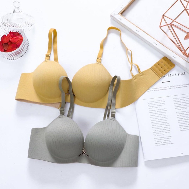 Áo Lót Su Phối Kẻ Chìm Nâng Ngực Thời Trang Dành Cho Nữ 541