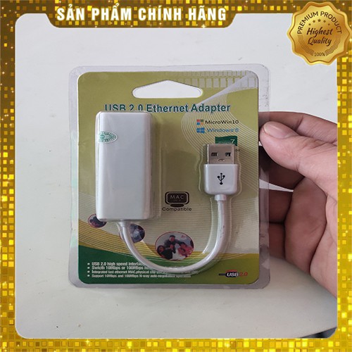 Thiết Bị Chuyển Đổi Cổng USB 2.0 Ethernet Adapter USB To LAN