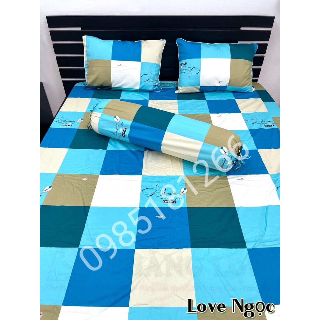 Drap Cotton Thắng lợi 100% chính hãng, ga trải giường THẮNG LỢI, Mềm Mịn Mát, Không xù Lông, Phai Màu