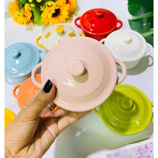 Chén Sứ Ăn Dặm Có Nắp Size To Cho Bé