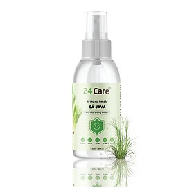 Xịt Phòng Tinh Dầu Sả JaVa Hữu Cơ Organic 24Care 50ML/100ML - Kháng khuẩn