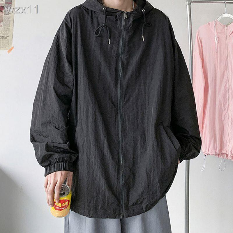 Phiên bản Hàn Quốc của nam giới mùa hè 2021 băng lụa mới áo khoác vài lớp chống nắng quần cộng với kích thước