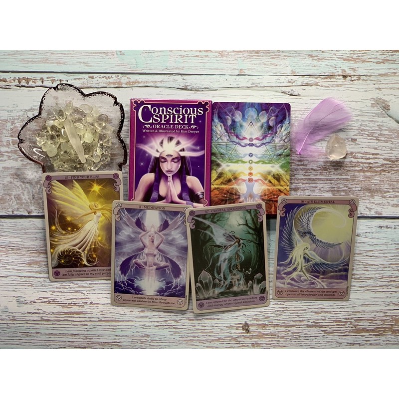 Bộ bài Conscious Spirit Oracle Cards - order trực tiếp Amazon US