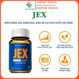 JEX [ chính hãng] giúp giảm đau, tái tạo sụn khớp bảo vệ xương khớp chắc khoẻ( Lọ 30 viên)