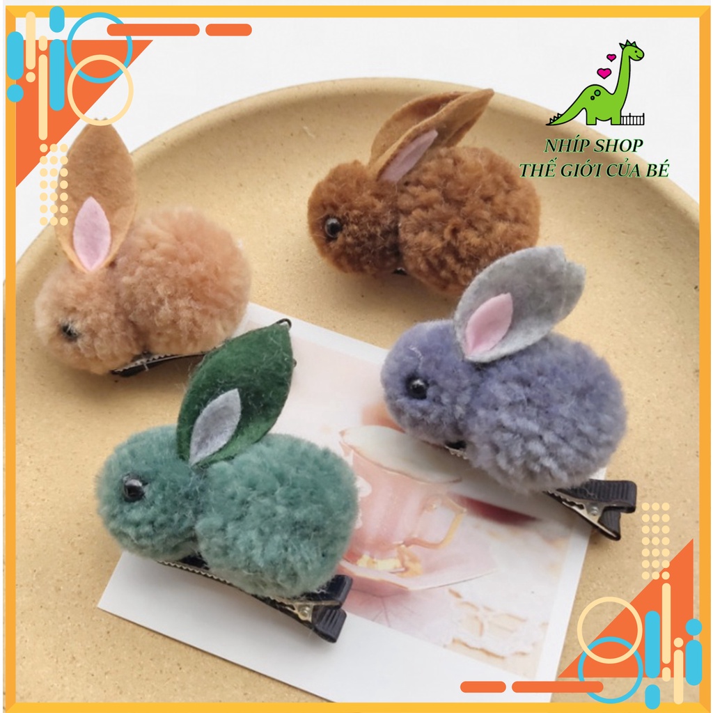 Kẹp Tóc Hình Thỏ hình Bướm hình Lá Cây Dễ Thương Cho Nữ Phong cách Hàn Quốc