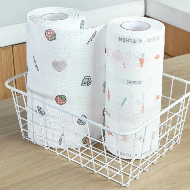 Cuộn 220 tờ giấy lau đa năng, cuộn giấy lau đa năng