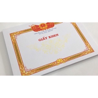 Giấy khen A4 Kích Thước 20,5x29Cm