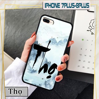 Ốp lưng kính 3D iPhone 7 Plus/ 8 Plus - chữ thư pháp ý nghĩa