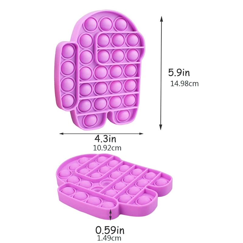 1 Đồ Chơi Bóp Bong Bóng Mềm Không BPA