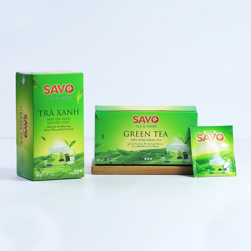 Trà Xanh Túi Lọc SAVO (Hộp 20 gói)